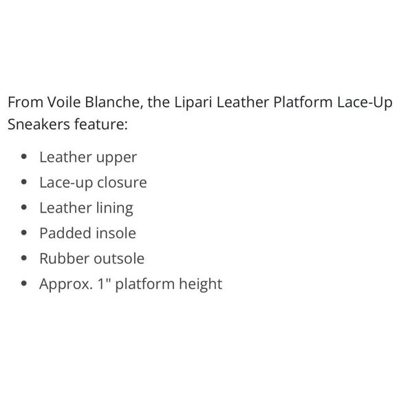 Voile Blanche Platform Sneakers - Picture 11 of 11